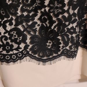 Lace Black and white  Dress